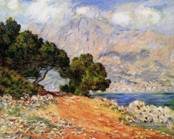 Meton vu de Cap Martin Claude Monet Montagne Peinture à l'huile